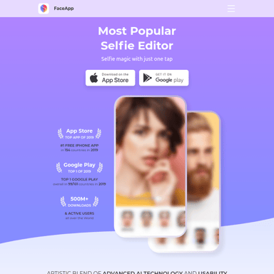 FaceApp: Gesichtseneditor für perfekte Selfies