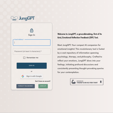 Jung GPT | Инструмент для эмоциональной рефлексии