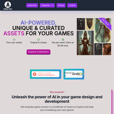 Get unique game assets generated by AI