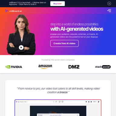 vidBoard Technologies Inc. - Идеальное AI-решение для создания видео