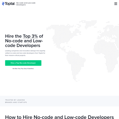 Zatrudnij Freelance No-Code Developerów w 48 godzin - Toptal®