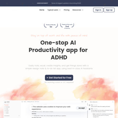 ADHD-freundliche AI Notiz-App