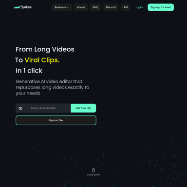 Spikes Studio | AI Clip Generator for YouTube, Twitch, TikTok & Reels