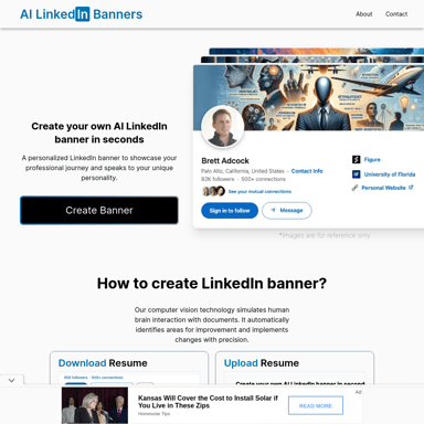 Banners de LinkedIn AI