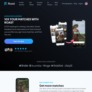 ROAST - Best Dating Profile Review for Tinder, Hinge, Bumble