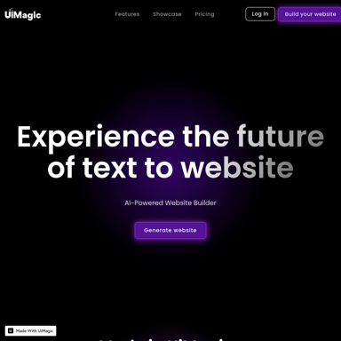 UiMagic: AI-Powered Website Builder