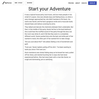 MyTales - AI Powered Story Generator