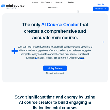 AI Cursus Creator | Mini Cursus Generator