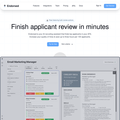 AI Resume Screening Software | Endorsed