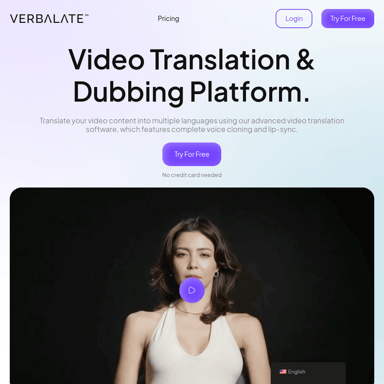 Verbalate™ Video & Audio Vertaling Software