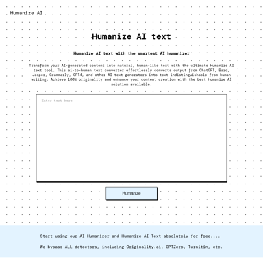 Humanize AI - Uw AI-naar-Human Tekst Converter