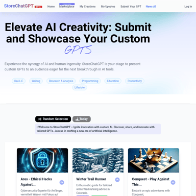 StoreChatGPT: Your Gateway to Custom GPT Tools for Enhanced AI Creativity and Innovation