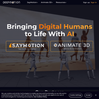 DeepMotion - ИИ Моторные Захваты и Трекинг Тела