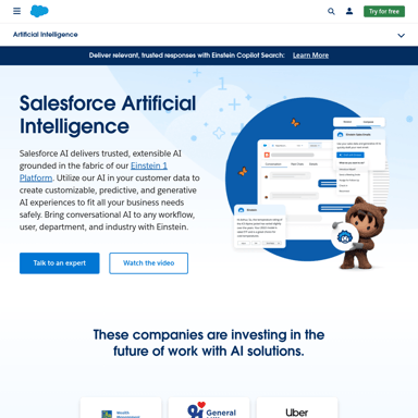 Rozwiązania AI Salesforce Einstein