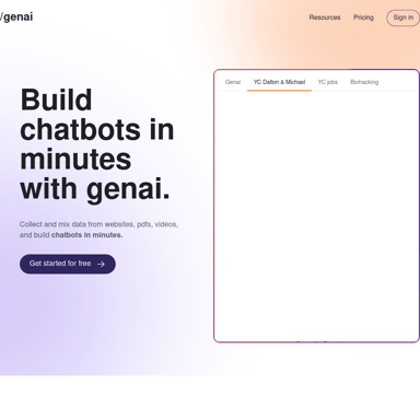 Genai | Chatbots for everyone and everything