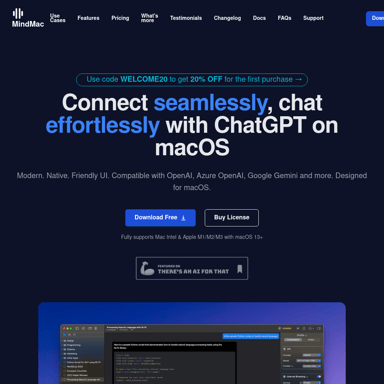 MindMac — Client ChatGPT élégant pour macOS