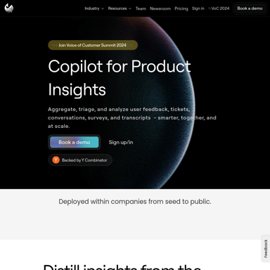 Monterey AI - Copilot de Insights de Producto