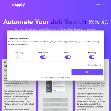 AIApply: AI-gestuurde Tools voor Werkzoekenden