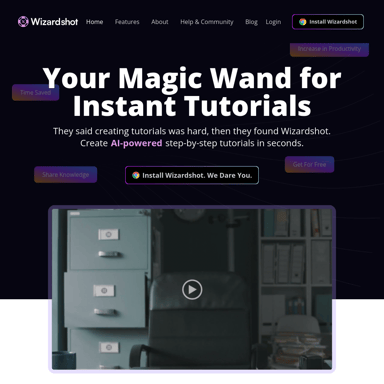 Wizardshot - AI-Powered Step-By-Step Tutorial Creator