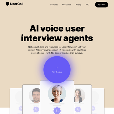 UserCall: AI-Powered User Interview Tool