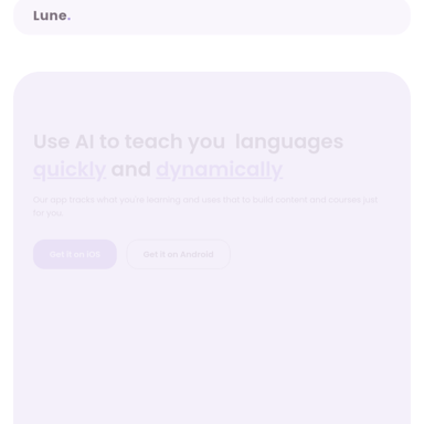 Lune - Aprendizaje de Idiomas Reimaginado