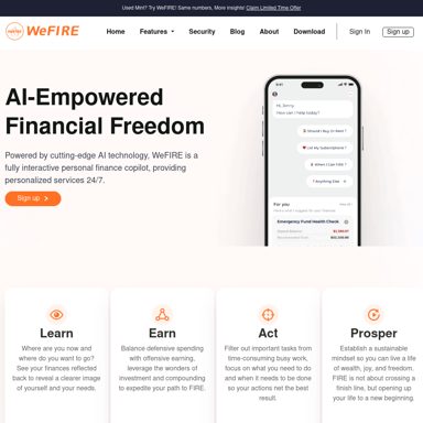 WeFIRE: Financial Insights and FIRE Progress Tracker