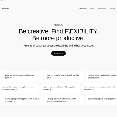 F\EXIBILITY | QubeAI - Your AI Writing Assistant