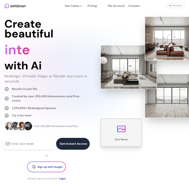 AI Interior Design App for Home Staging