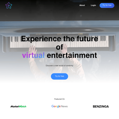 VirtualStar.AI - Vivez le divertissement AI