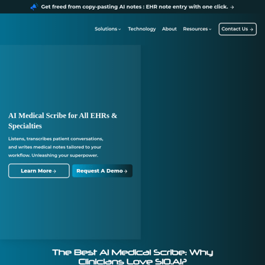 AI Medical Scribe | S10.AI: Ihre Lösung für schnelle und präzise medizinische Dokumentation