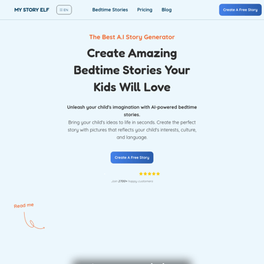 My Story Elf - AI Story Generator