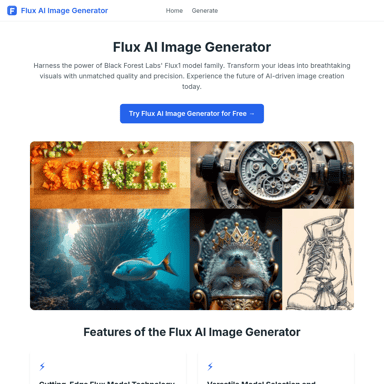 Free Flux AI Image Generator with Flux.1 Models