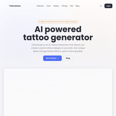 AI-Powered Tattoo Design Generator