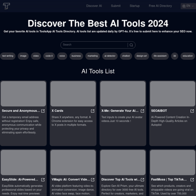 Entdecken Sie Ihre besten KI-Tools mit ToolsApp