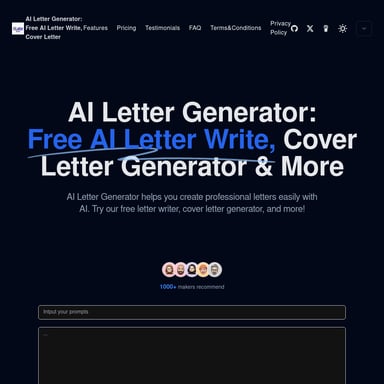 AI Letter Generator: Free Letter Writing Tool