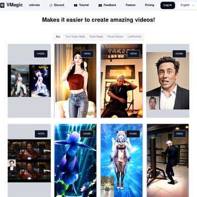 VMagic: AI Video-to-Animation Conversion Tool