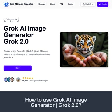 Grok AI Afbeelding Generator | Grok 2.0 Gratis