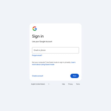 Google Account Sign-In