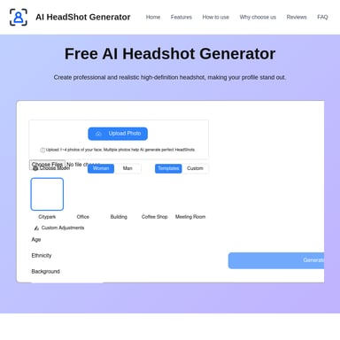 AI HeadShot Generator: Professionelle KI-Generierte Profilbilder