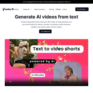 Vadoo AI: Your All-in-One AI Video Generator