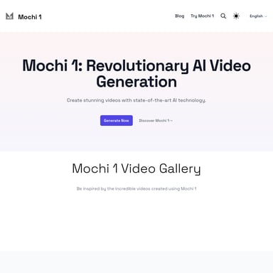 Mochi 1：革命性的AI视频生成器