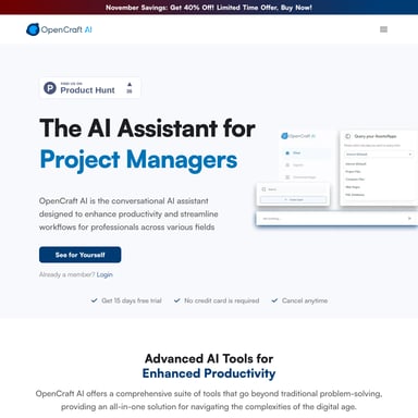 OpenCraft AI, Assistant virtuel pour professionnels