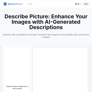 Describe Picture - KI-gestützte Bildbeschreibungsplattform