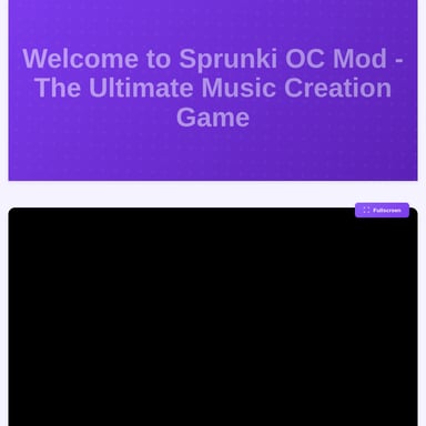 Sprunki OC Mod - The Ultimate Music Creation Game