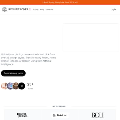 AI-Powered Room Design with RoomDesigner.ai