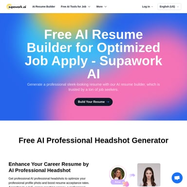 Generador de CV y herramientas AI de Supawork