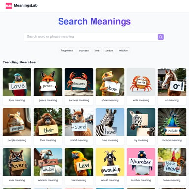MeaningsLab - Your Go-To Online Dictionary