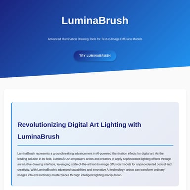 LuminaBrush - デジタルアートの革新的な照明ツール