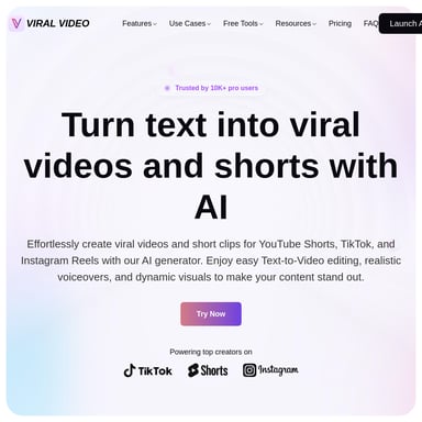 ViralVideo: AIでバイラル動画を簡単に作成