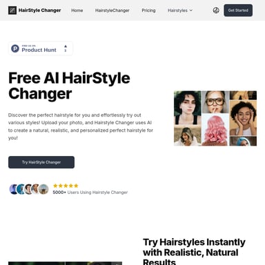 AI Hairstyle Changer - Discover Your Perfect Hairstyle